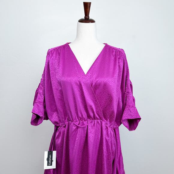 Callahan Knitwear Revolve Fuchsia Jacquard Sami Mini Dress NWT - Picture 5 of 12